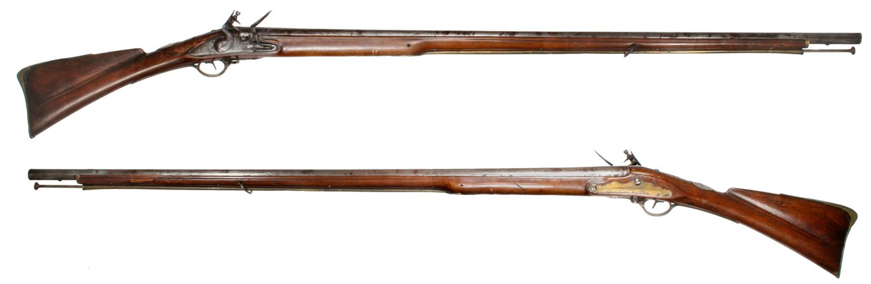 Fusil do oficial americano feito por Elijah Buel para um oficial da Milícia de Connecticut (madeira e metal) de American School