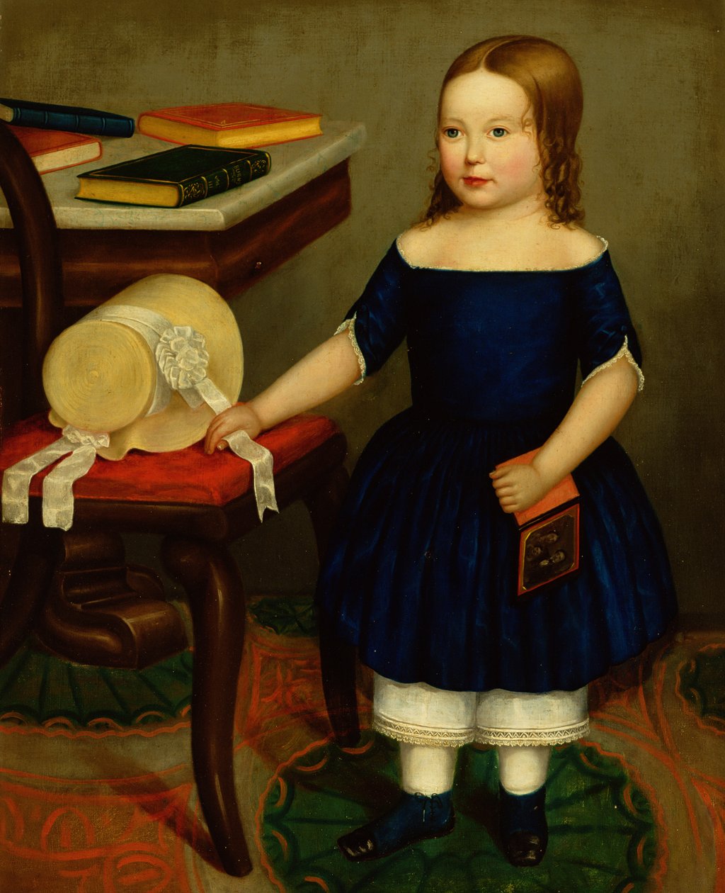 Anna Walraven, c.1850 (óleo a bordo) de American School