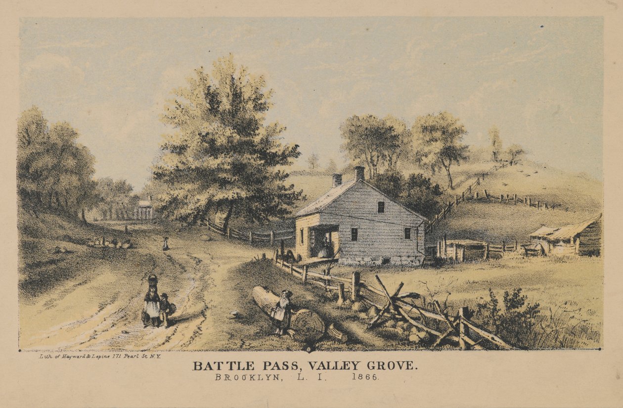 Passagem da batalha, vale Grove, 1866 de American School