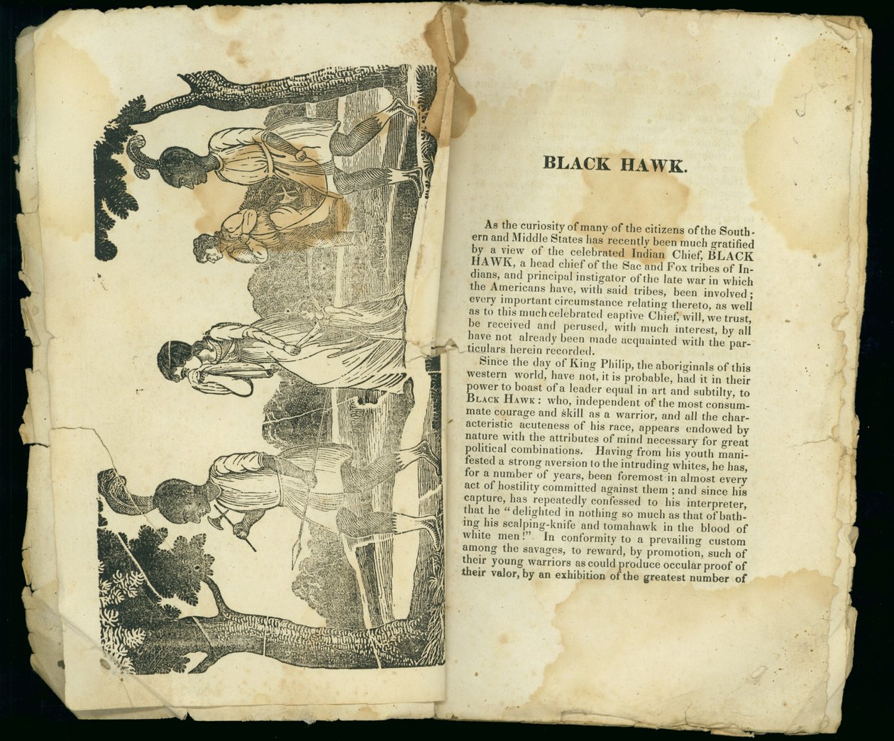 Falcão Negro, da narrativa do cativeiro e da fuga providencial da Sra. Jane Lewis, 1834 de American School