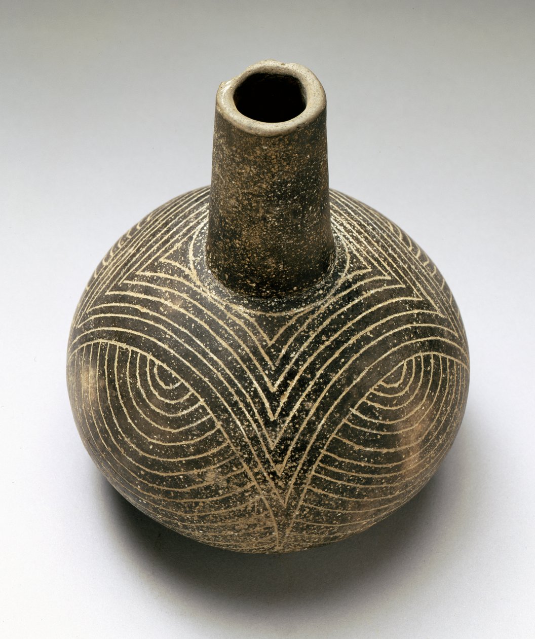 Garrafa Baily gravado, Caddoan, 1200-1500 (cerâmica) de American School