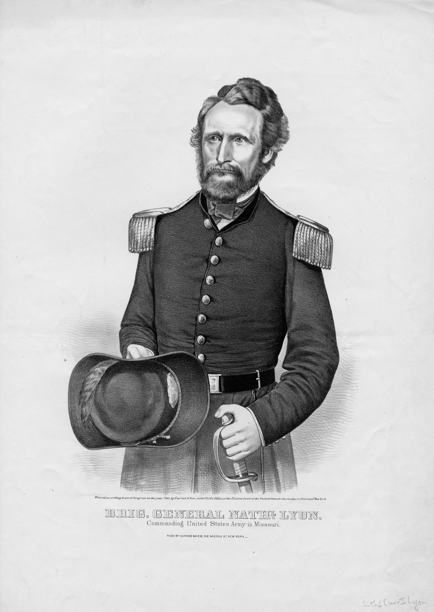 Brigue. General Nathl. Lyon, pub. por Currier & Ives, 1861 de American School