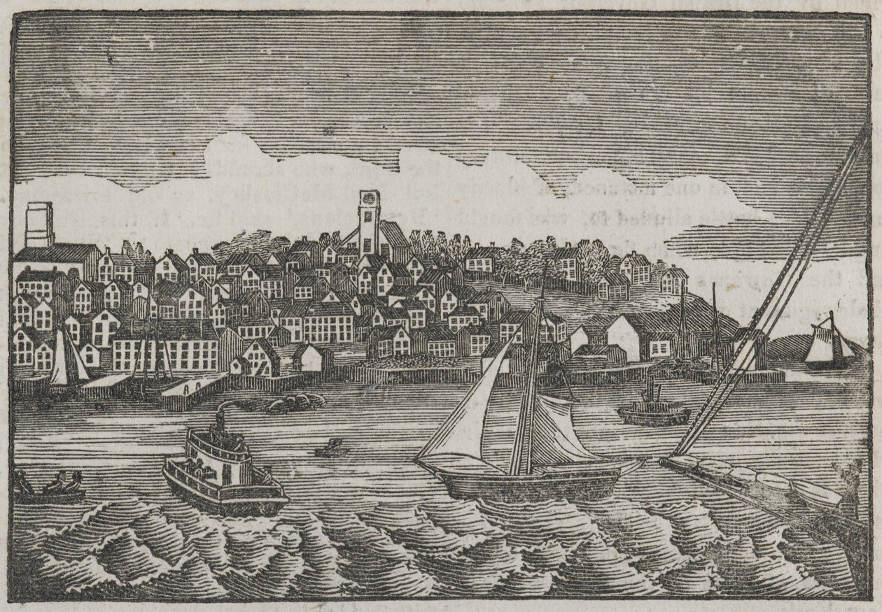 Brooklyn, Nova Iorque (gravura em xilogravura) de American School