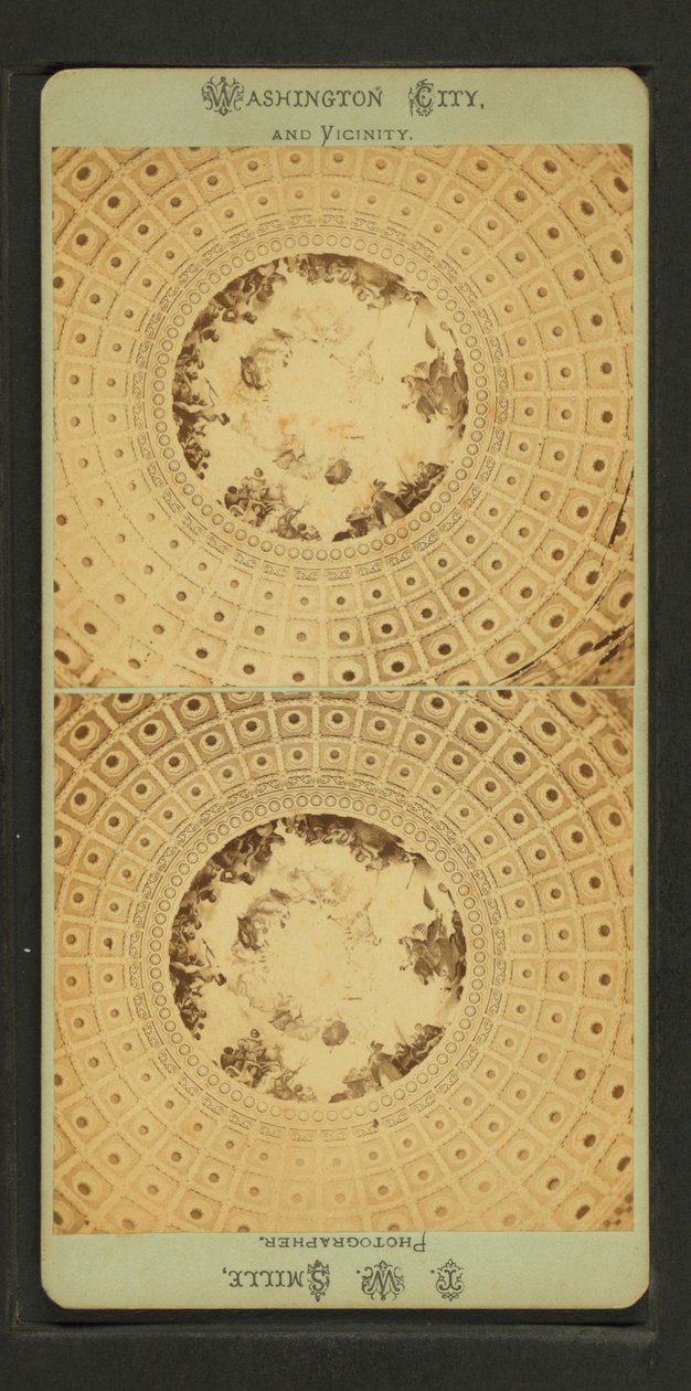 Pintura alegórica de Brumidi, c.1865 de American School