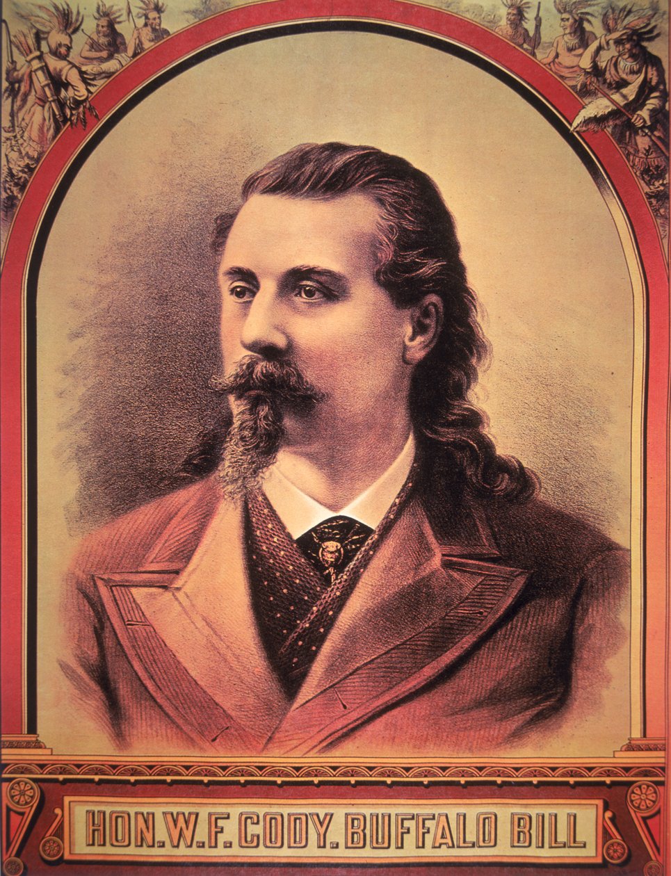 Buffalo Bill (1846-1917) 1886 (cor litho) de American School