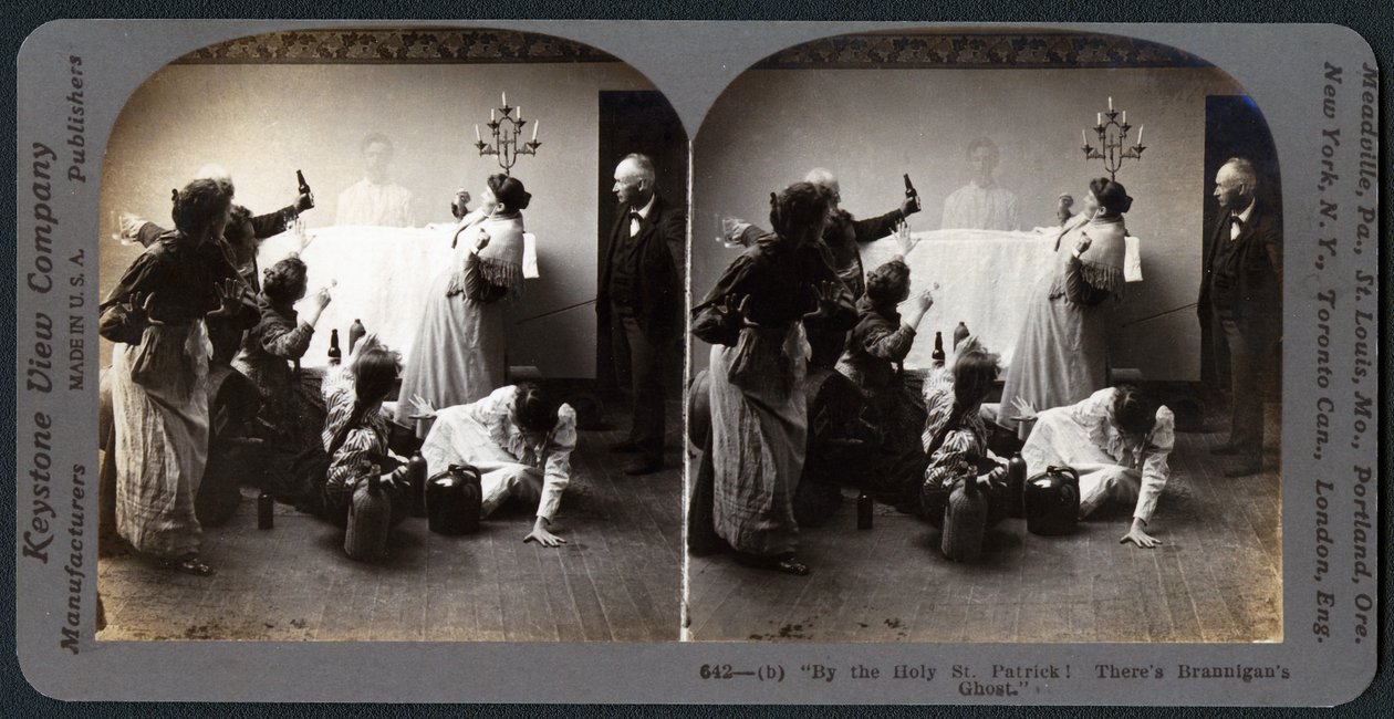 Pelo Santo São Patrício! Theres Brannigans fantasma (estereógrafo) de American School