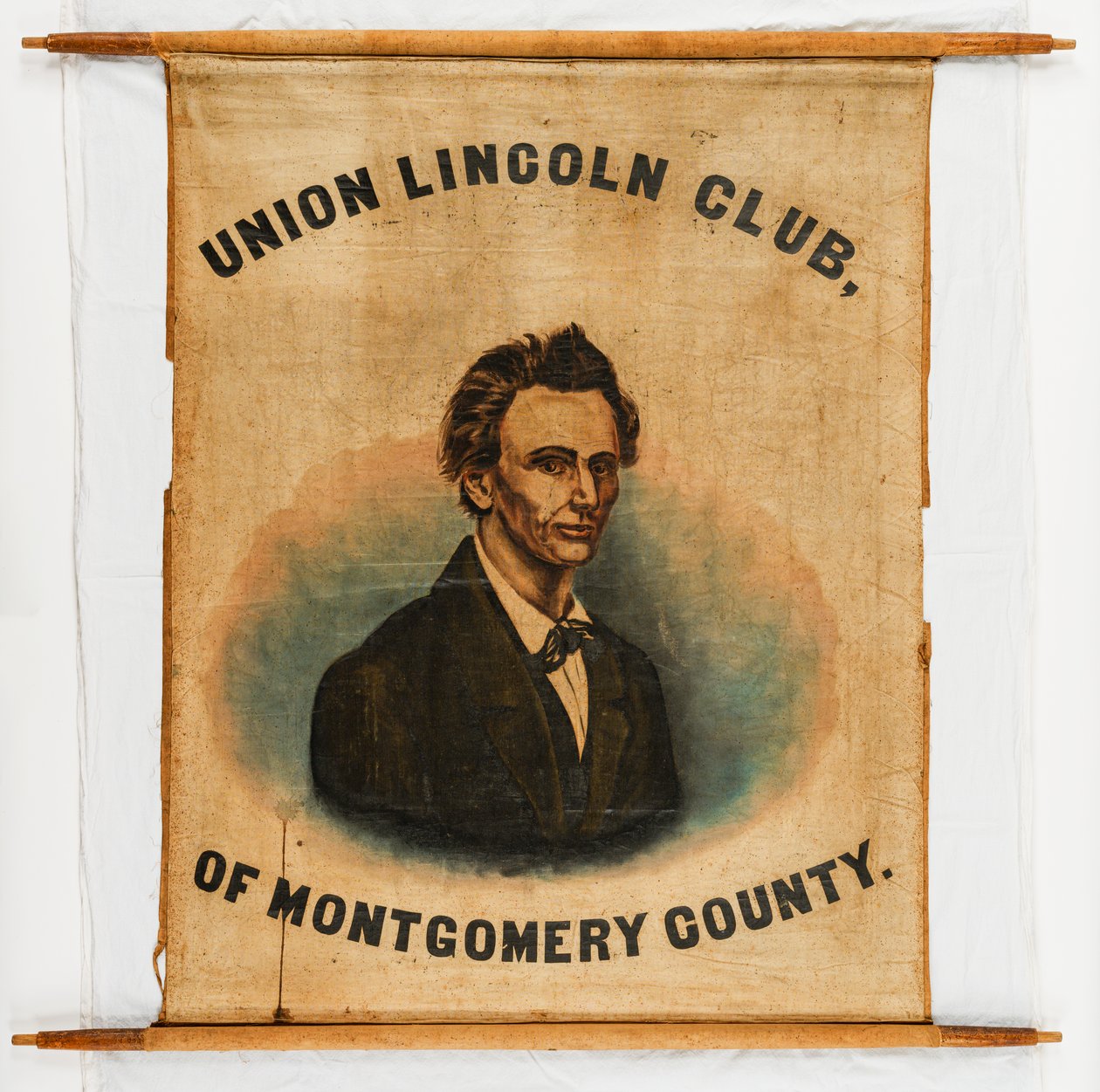 Banner da campanha para Abraham Lincoln, Montgomery County de American School