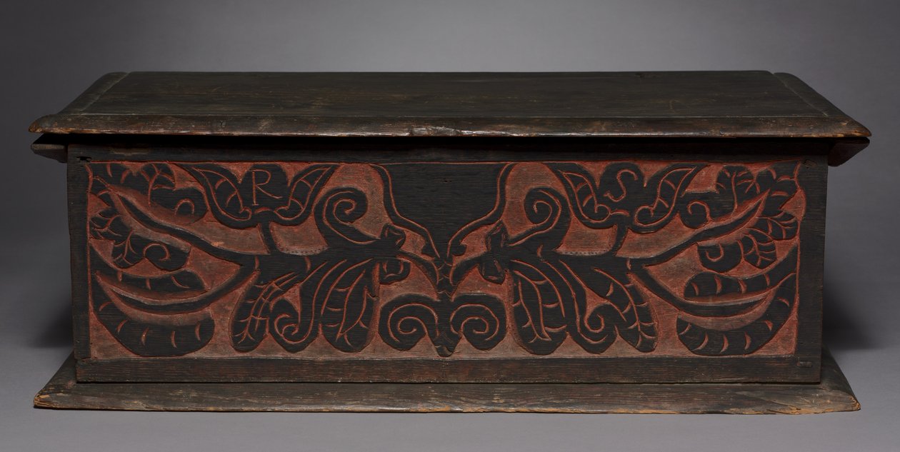 Caixa Esculpida, 1680-1700 de American School