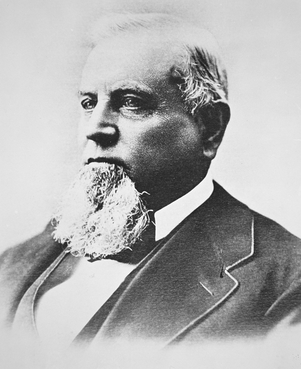 Charles Crocker (1822-88) (foto a p/b) de American School