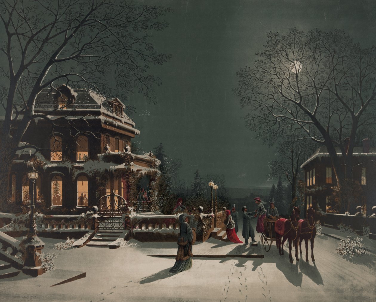 Véspera de Natal, c.1890 de American School
