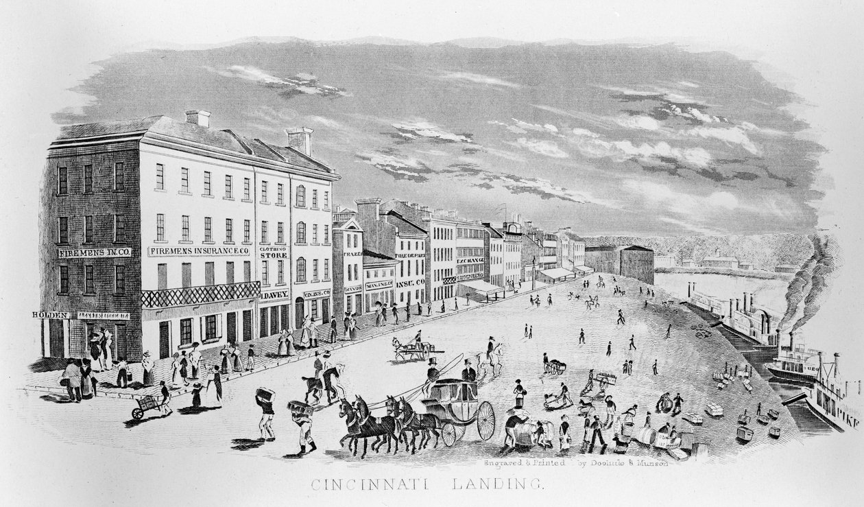 Cincinnatti Landing, 1841 de American School