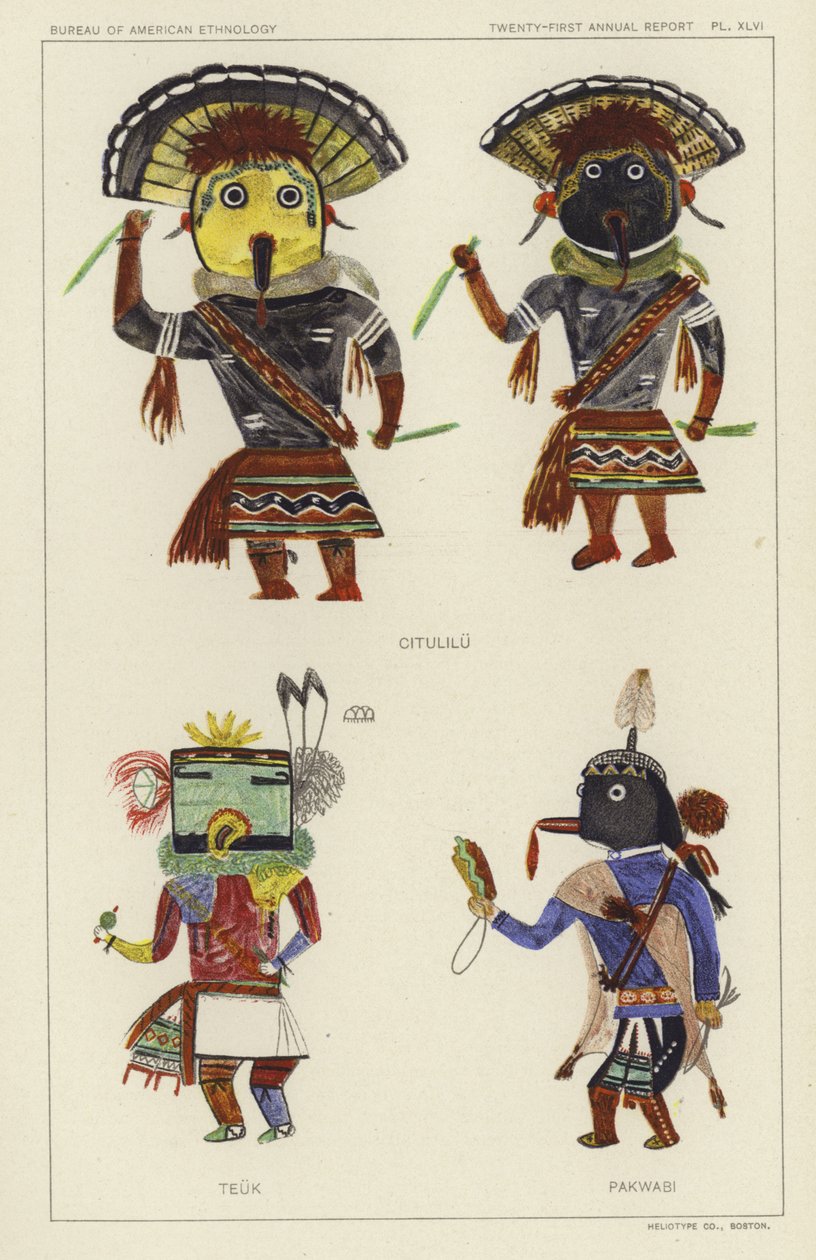 Citulilu, Teuk, Pakwabi (litografia a cores) de American School