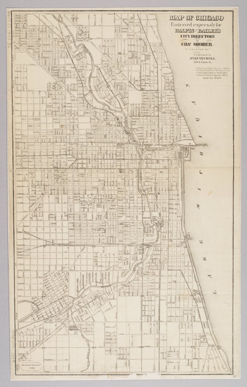 Mapa da Cidade de Chicago de American School