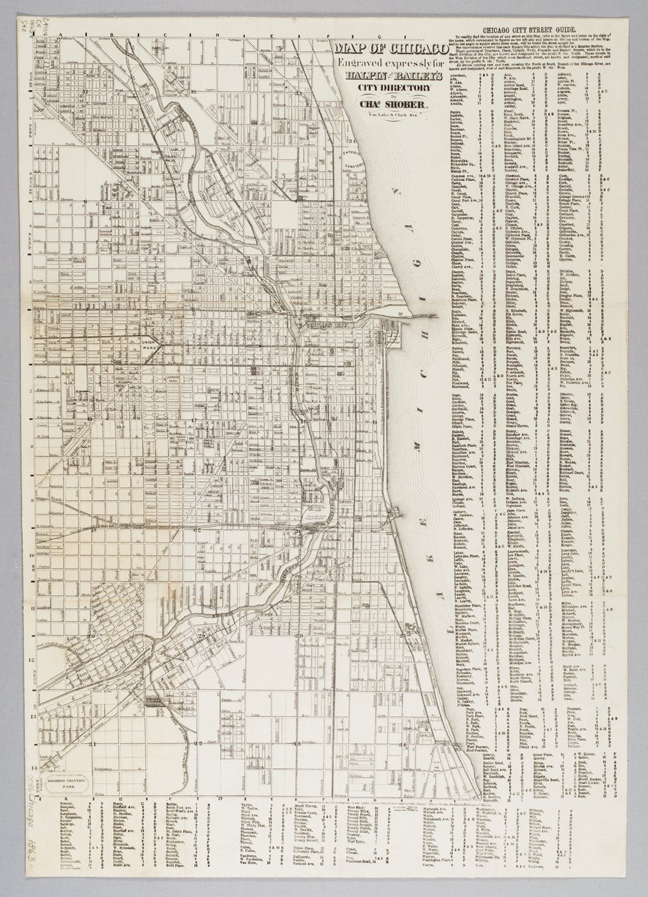Mapa da Cidade de Chicago de American School