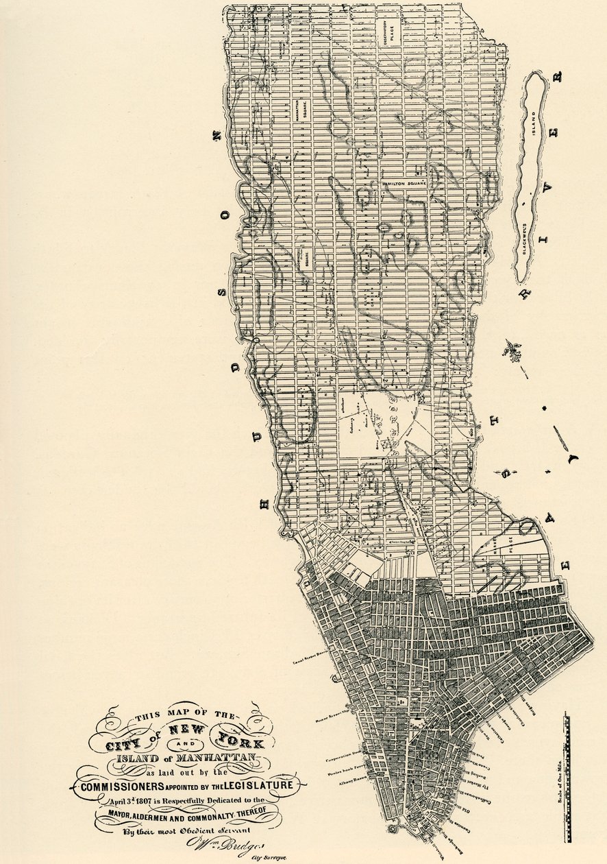 Mapa de Manhattan dos Comissários de American School