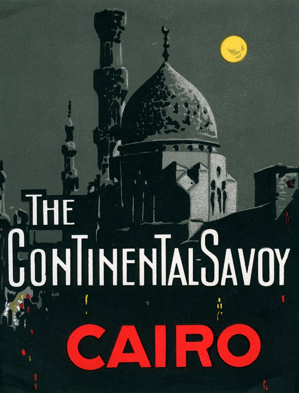 Hotel Continental Savoy no Cairo com Mesquita de American School