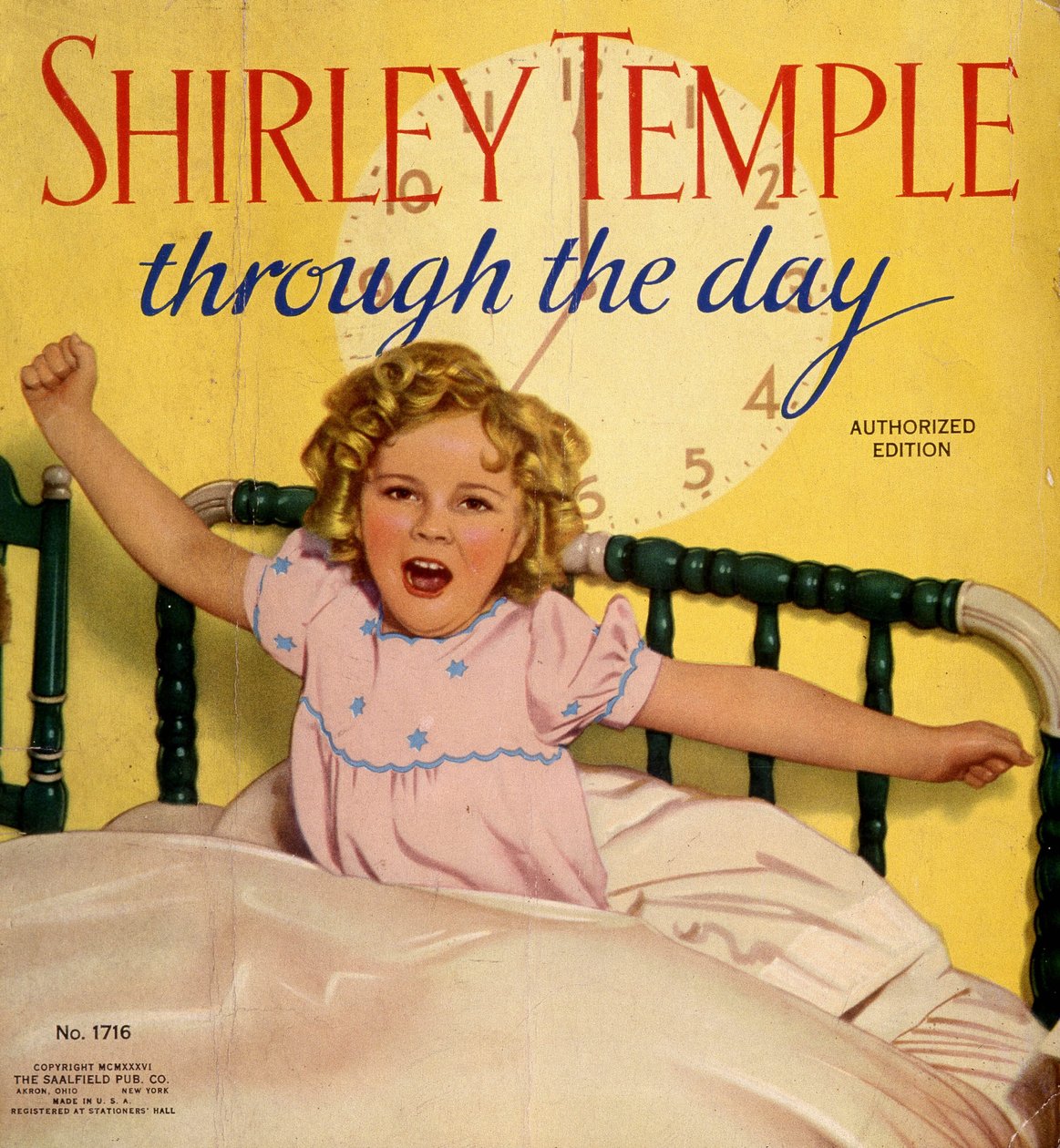 Capa de uma revista americana: Shirley Temple, atriz de cinema americana aos 6 anos de idade (1929-). de American School