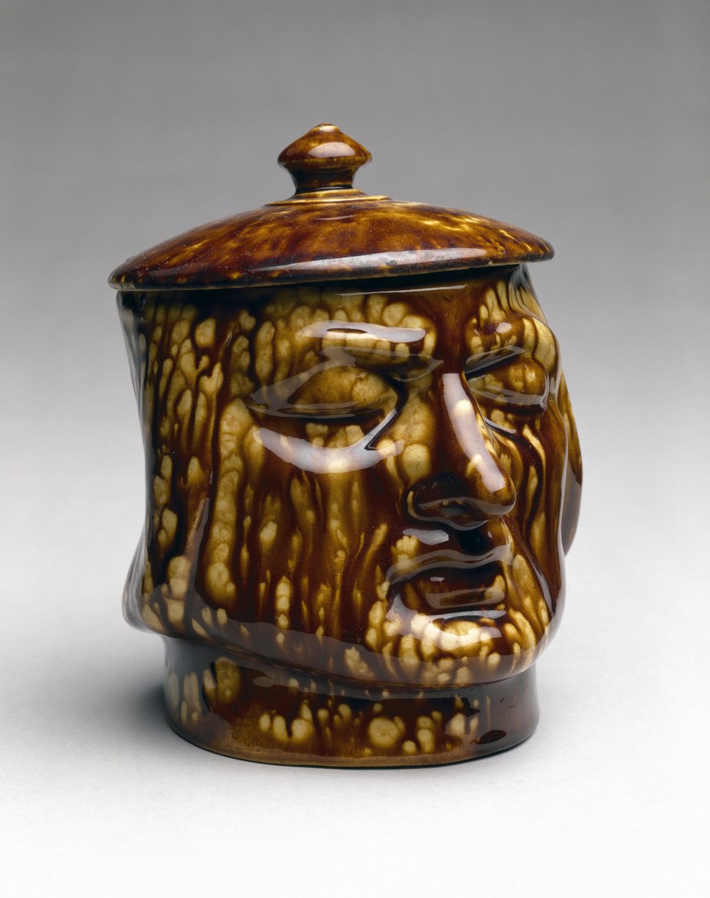 Frasco coberto, c. 1850 (faiança) de American School