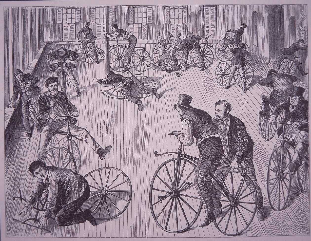 Escola de ciclismo (velocipede), Nova Iorque, EUA de American School