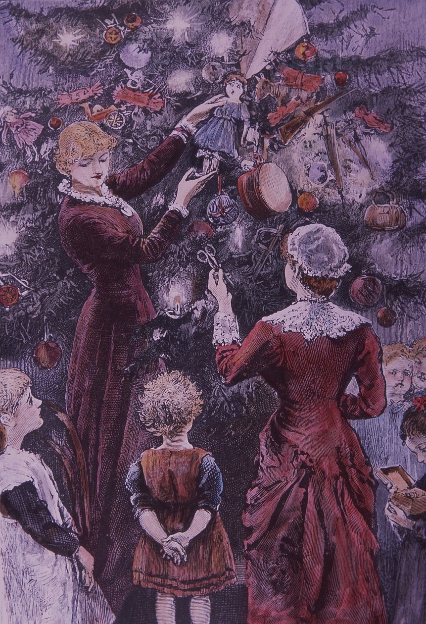 Decoração da árvore de Natal de American School
