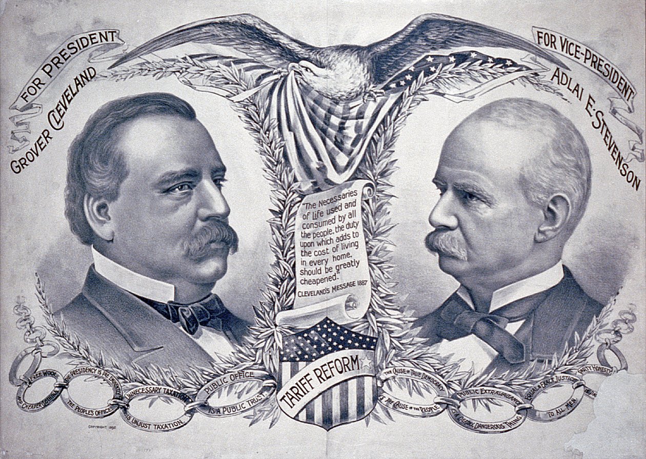 Cartaz da campanha presidencial democrática de American School