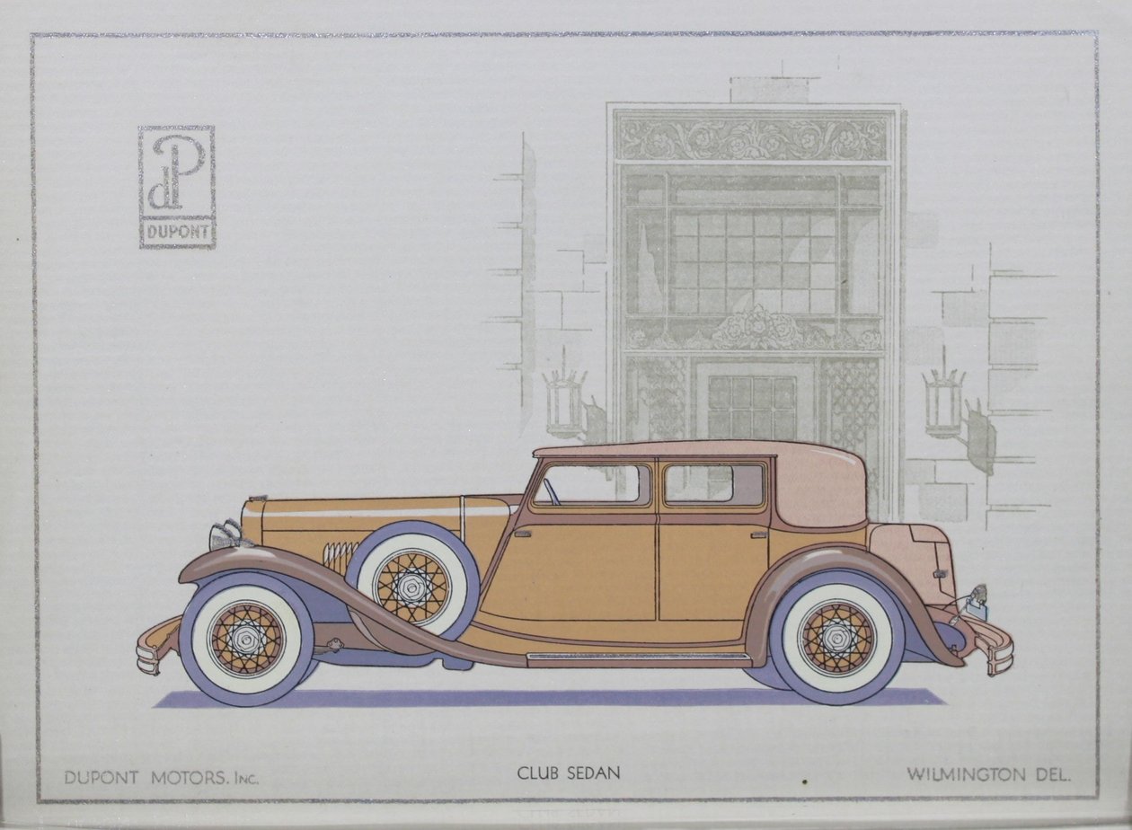 DuPont Motor Cars: Club Sedan, 1921 de American School