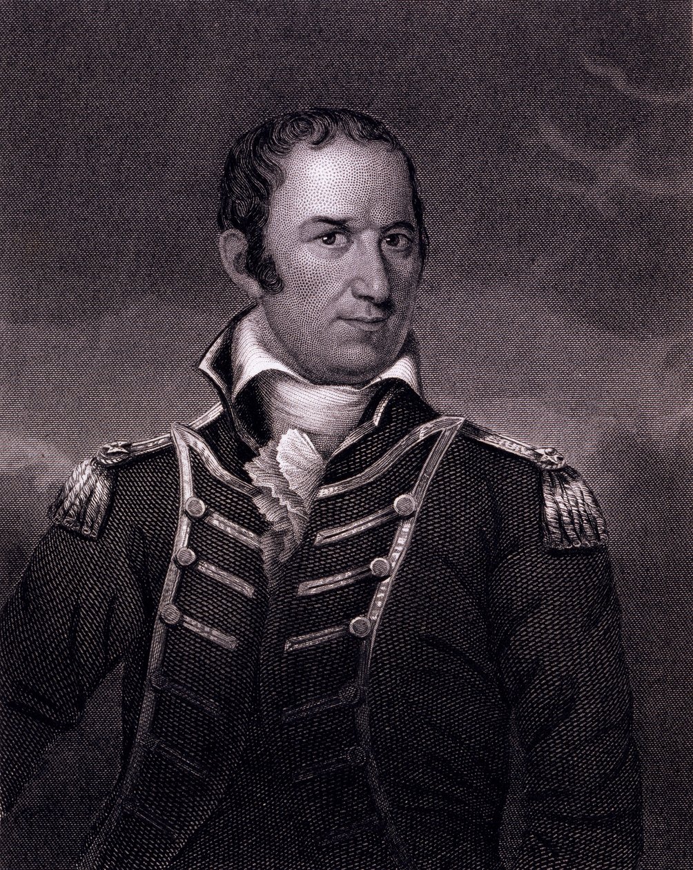 Edward Preble (1761-1807), gravado por Henry Bryan Hall (1808-84), após um original em Fanuelle Hall, Boston de American School
