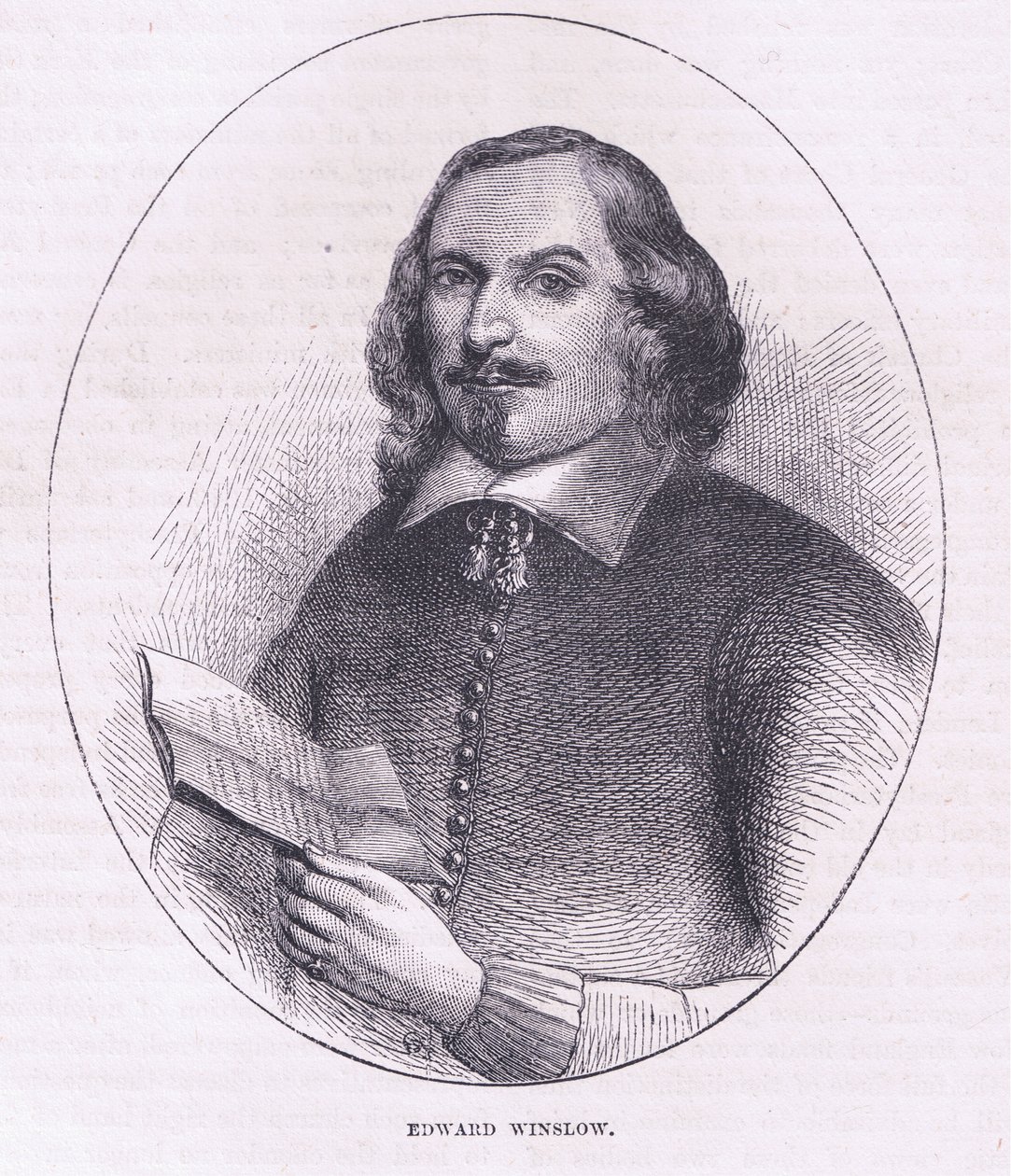 Edward Winslow, ilustração de Cassell