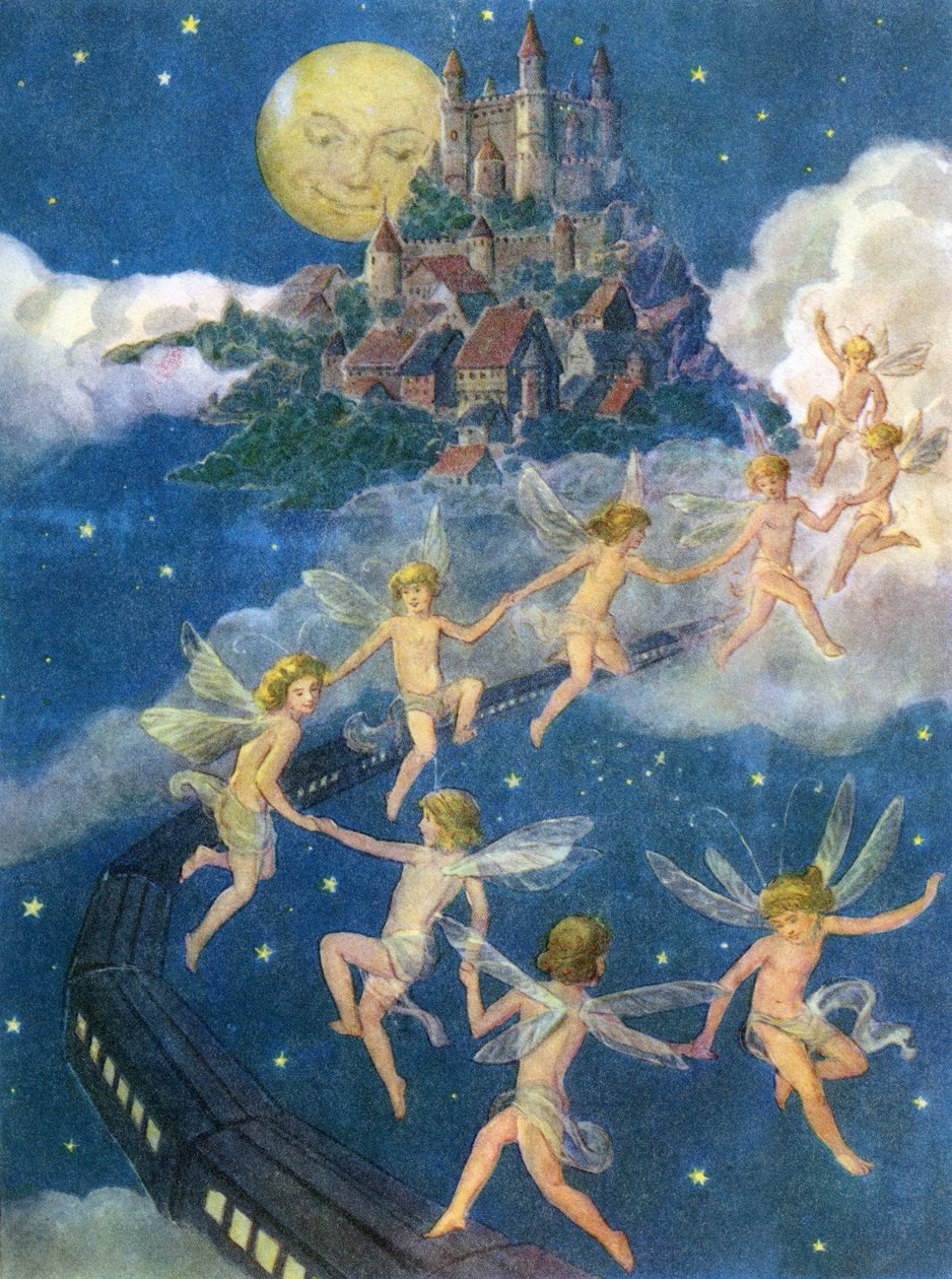 Fadas Voando para um Castelo no Céu de American School