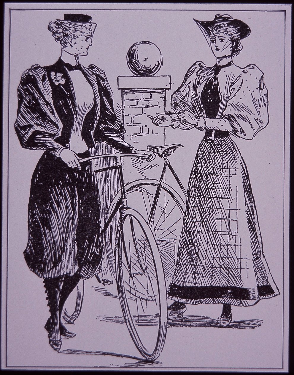 Fato de ciclismo feminino, mostrando menina em flor, Nova Iorque, EUA de American School