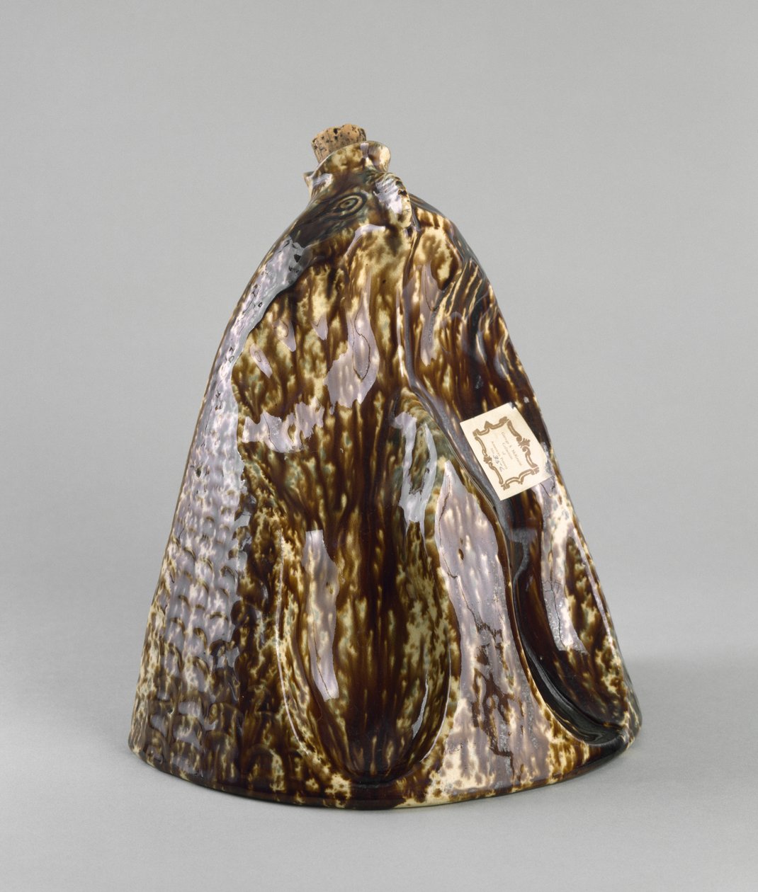 Aquecedor de pés, c. 1847-1858 (cerâmica vitrificada rockingham) de American School