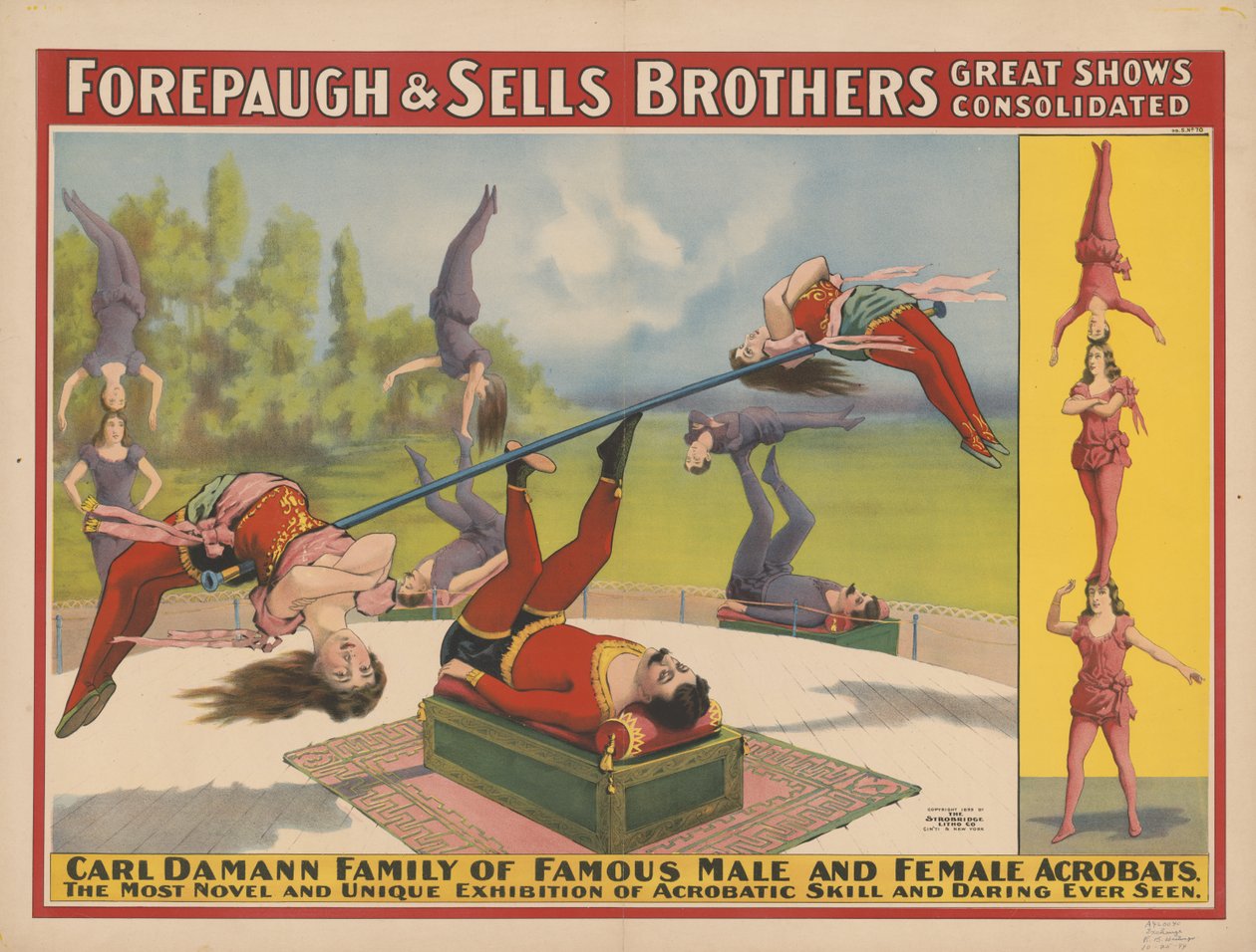 Consolidados os grandes shows do Forepaugh & Sells Brothers, 1899 de American School