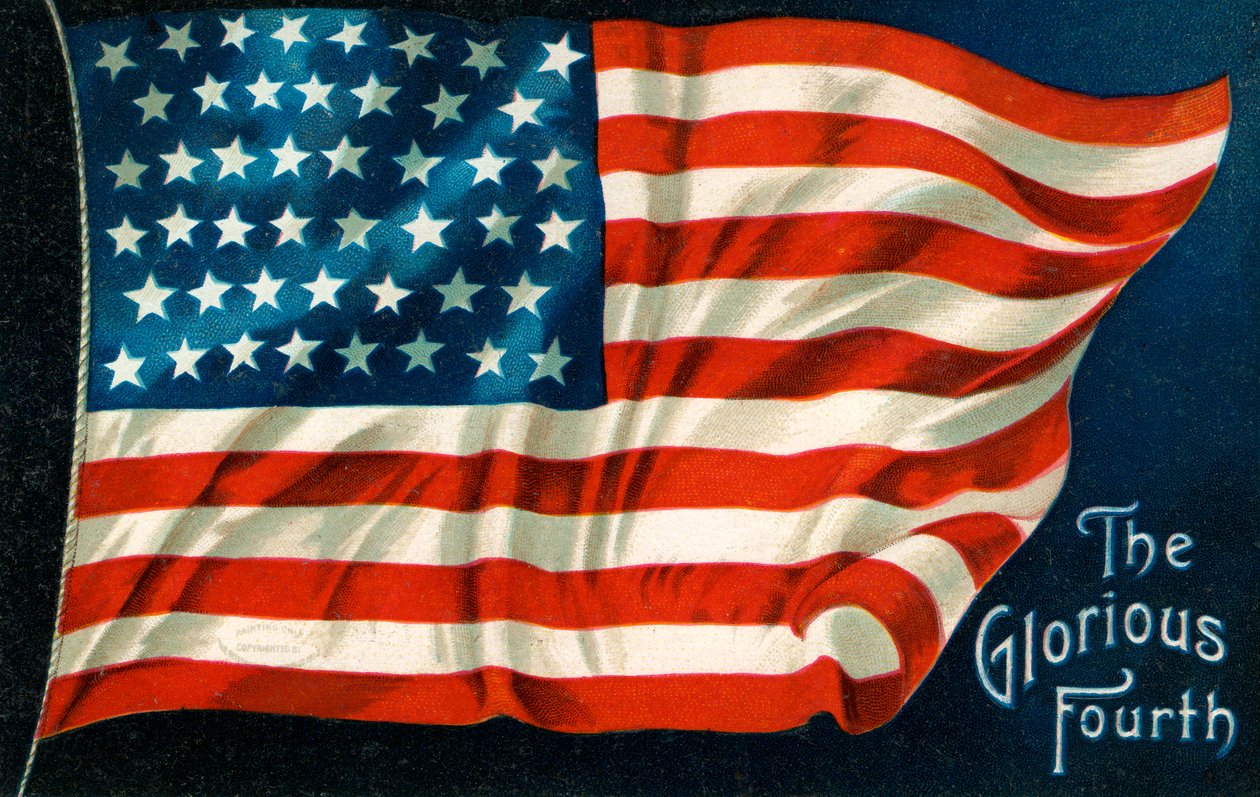 4 de Julho Bandeira Americana de American School