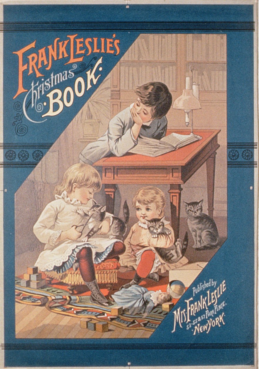 Livro de Natal de Frank Leslies de American School