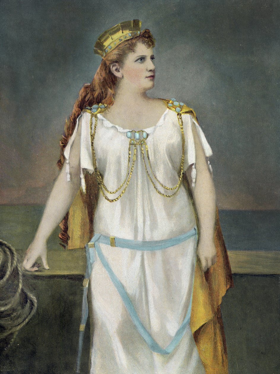 Frau Katherine Klafsky como Isolde, publicado por D. Appleton & Co., Nova York, impresso por Goupil, 1893 (typogravure) de American School