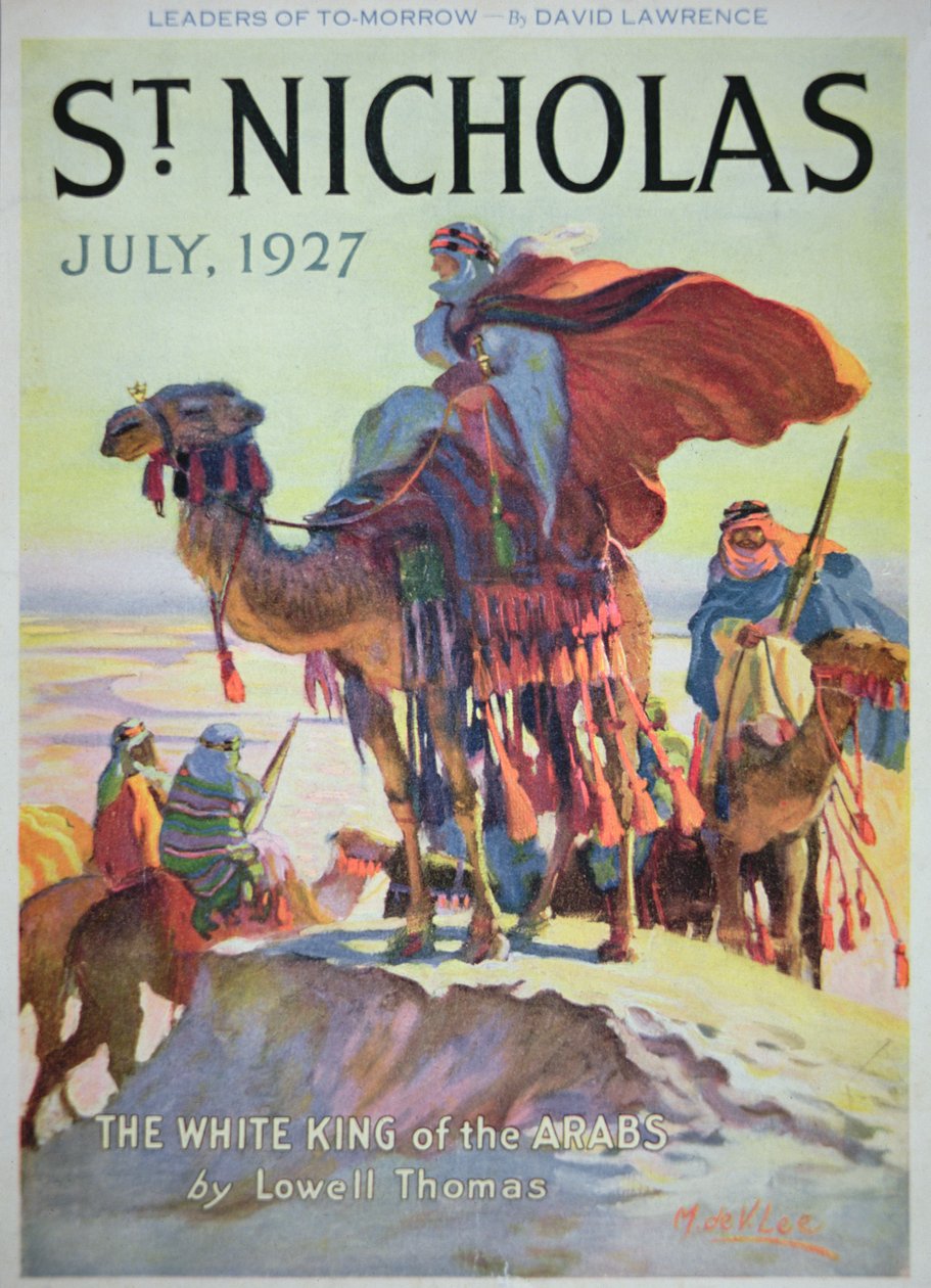 Capa da revista St. Nicholas, julho de 1927 (cor litho) de American School