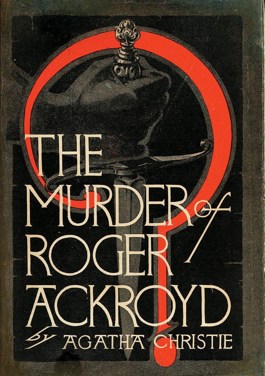 Capa de "The Murder or Roger Ackroyd" de Agatha Christie de American School