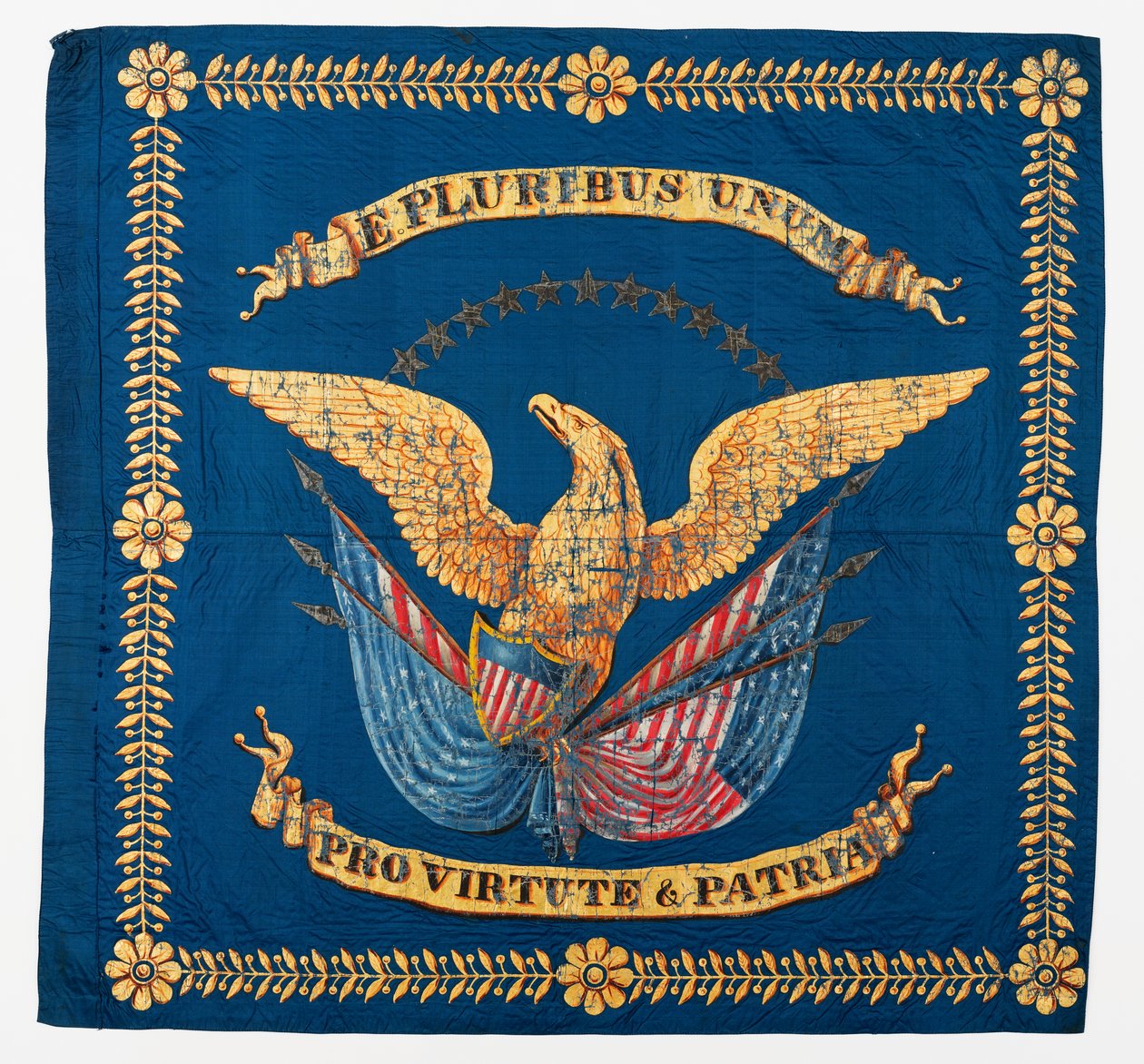 Vista frontal da bandeira da Guerra Civil, c.1861-1865 de American School
