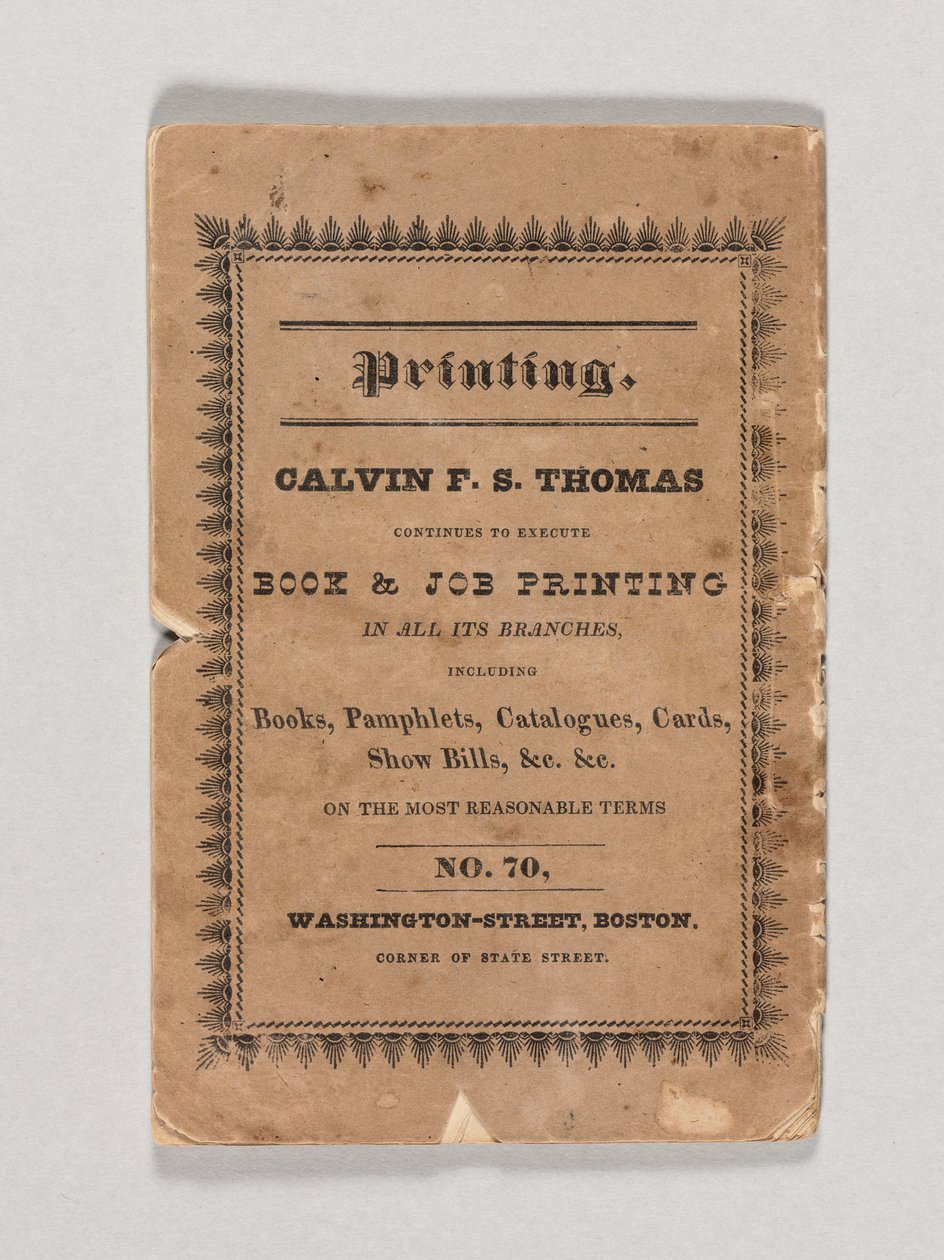 Frontispício de &39;Tamerlane and Other Poems&39; por Edgar Allan Poe, publicado em 1827 (impressão) (ver também 433403) de American School