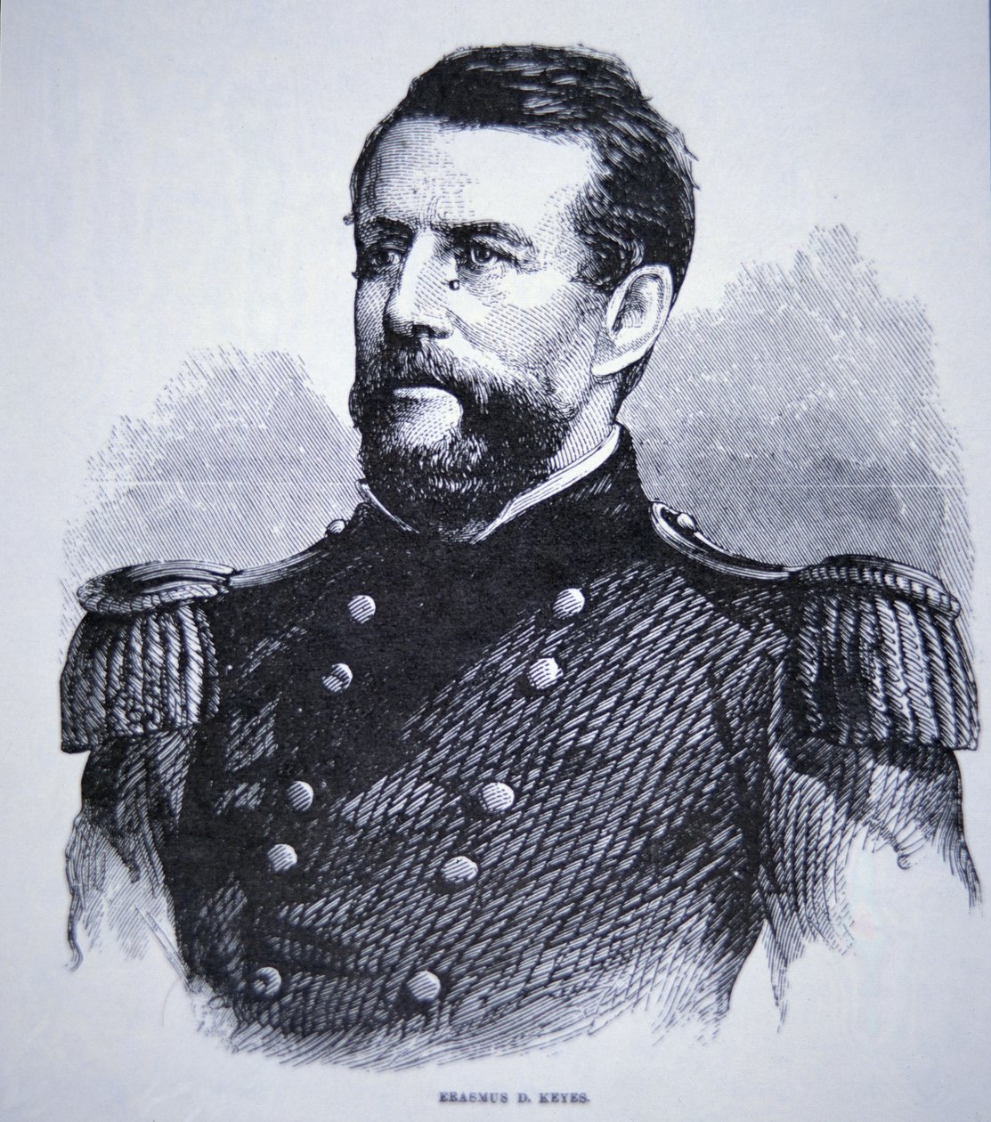 General Erasmus Keyes (1810-95) (gravura) de American School