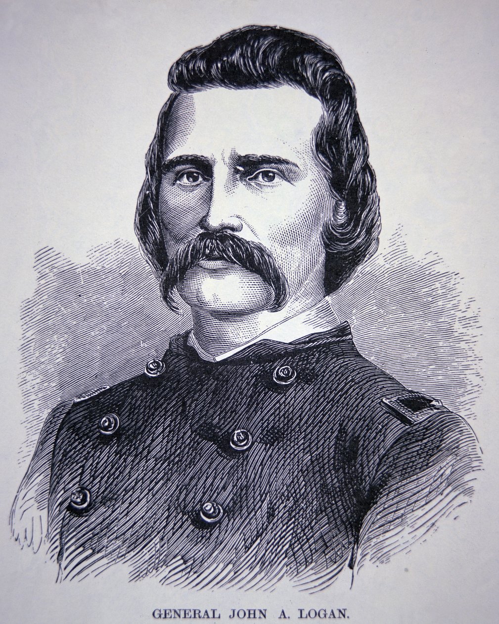 General John Alexander Logan (1826-86) (gravura) de American School