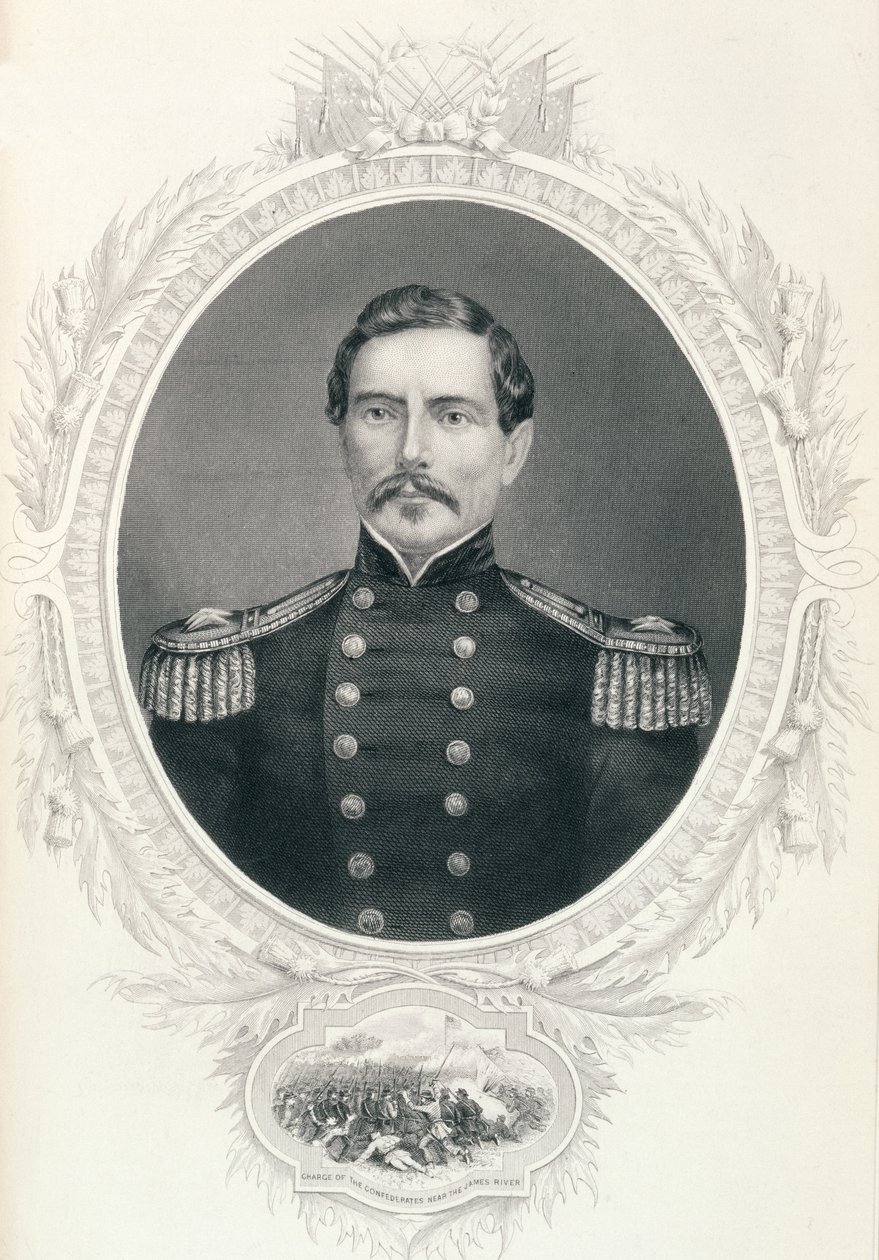 General Pierre Gustave Toutant Beauregard, de "A História dos Estados Unidos", vol. II, de Charles Mackay de American School