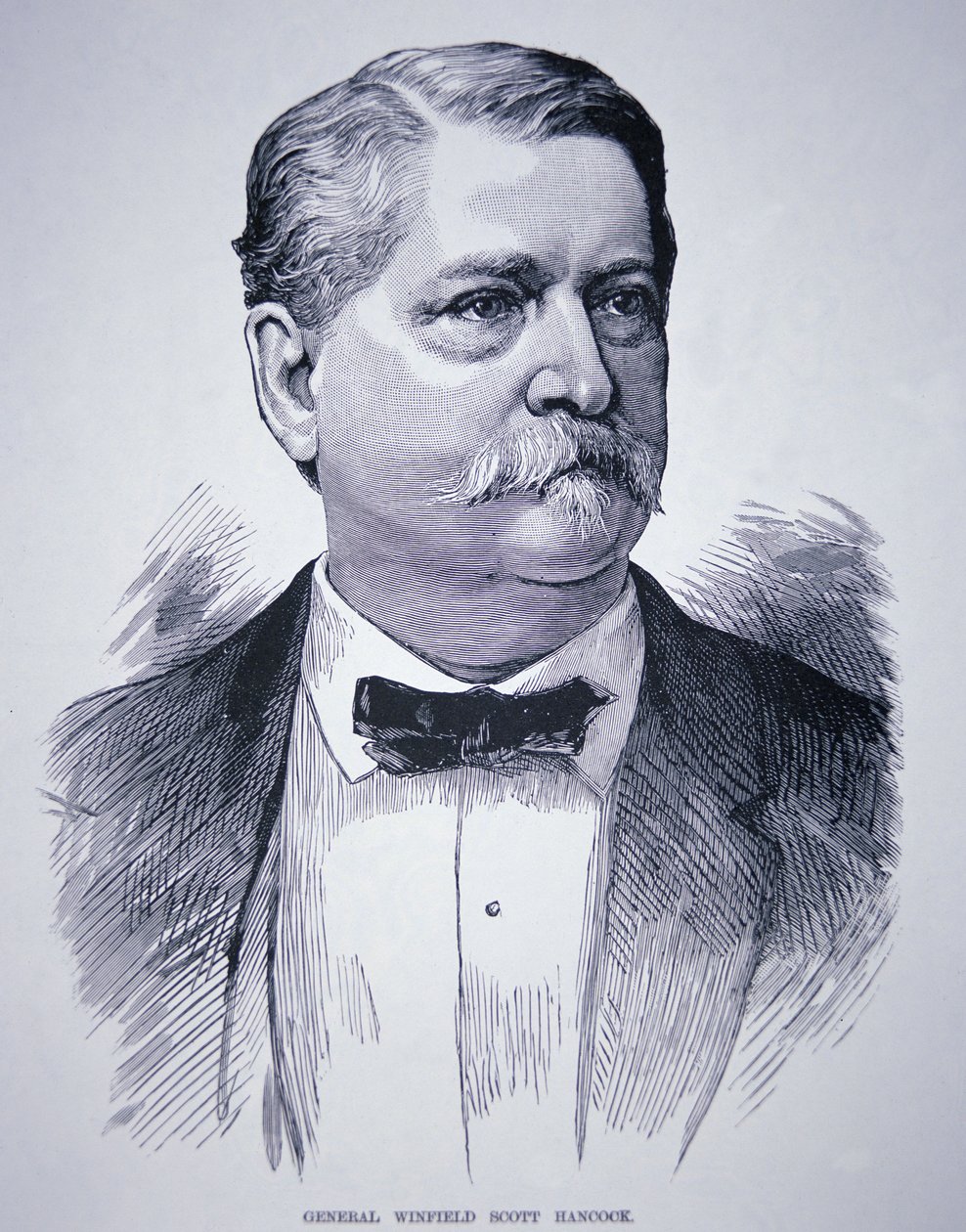General Winfield Scott Hancock (1824-86) (gravura) de American School