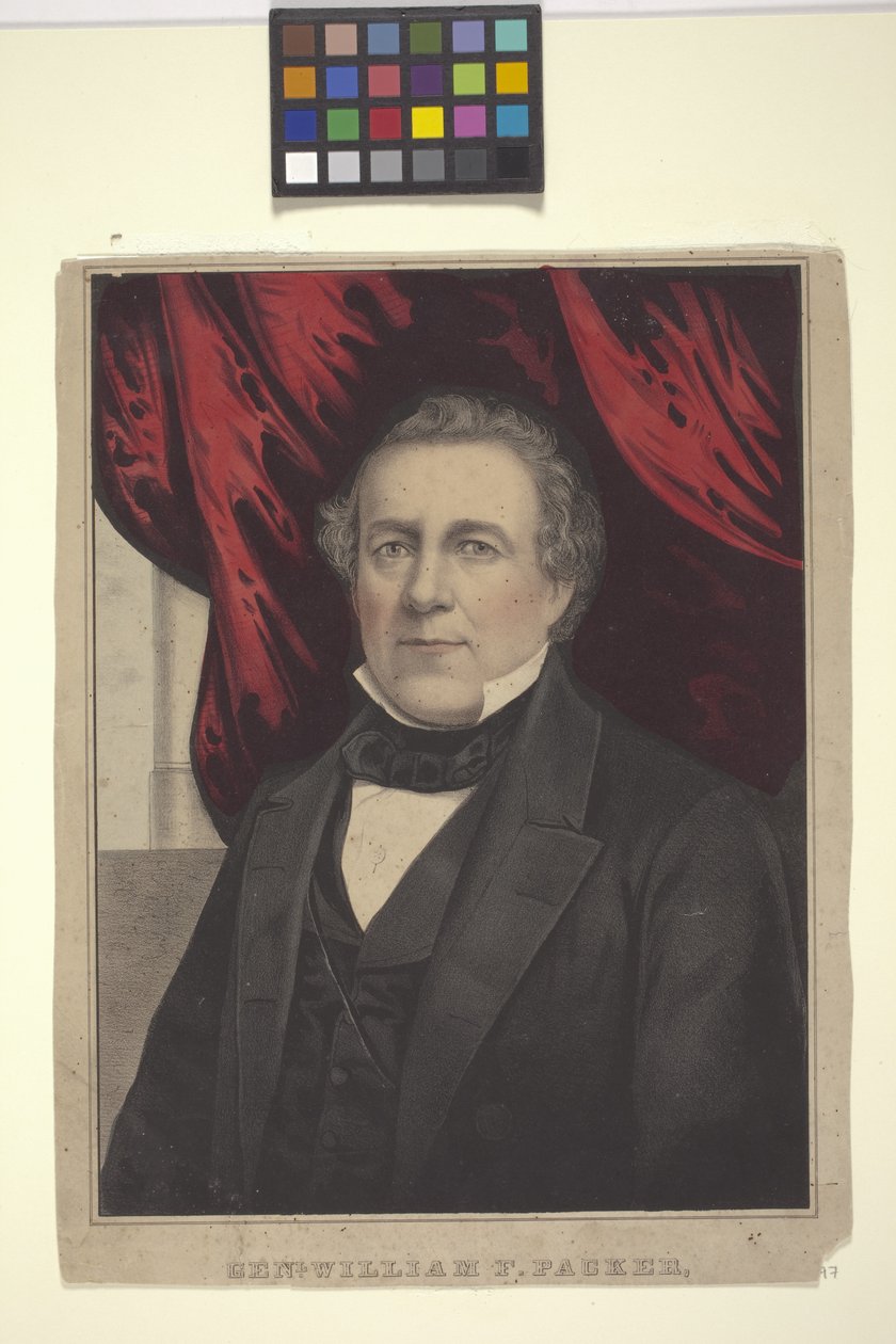 Genl. William F. Packer (litografia colorida à mão) de American School