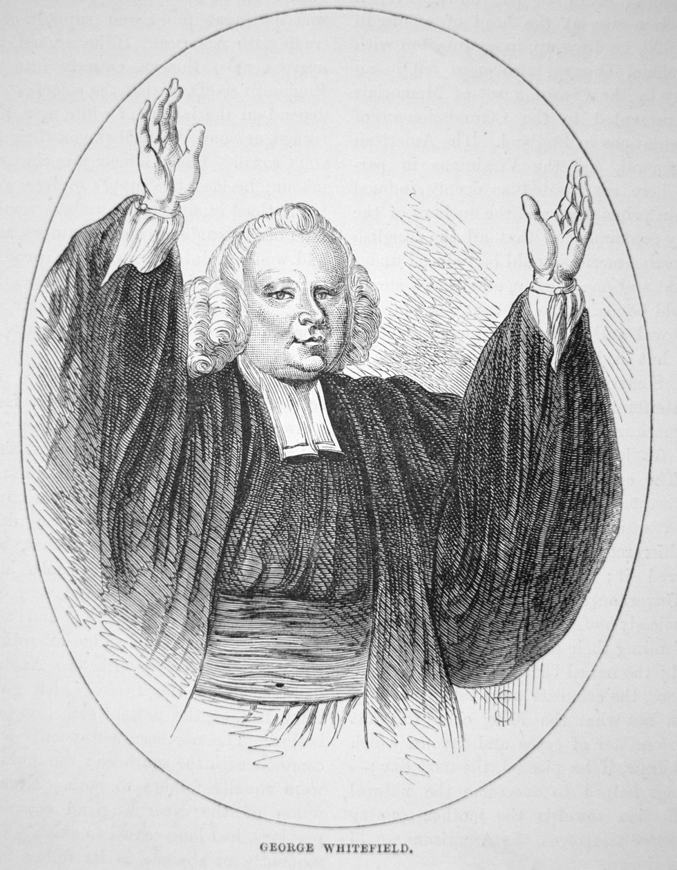 George Whitefield (1714-70) (litho) de American School