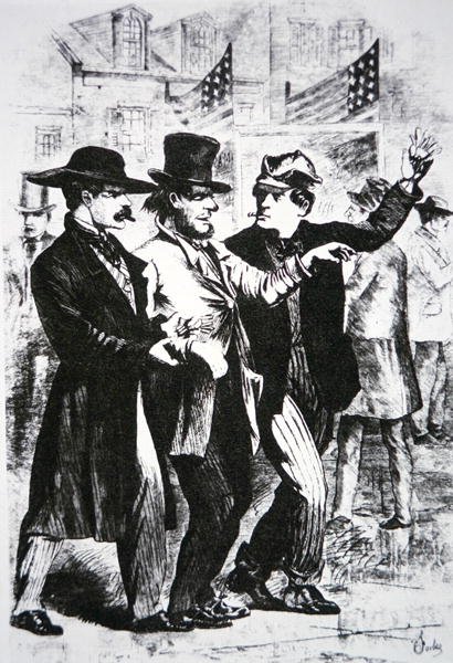 Embebedar um eleitor para influenciar o seu voto na eleição de 1864 (gravação) de American School