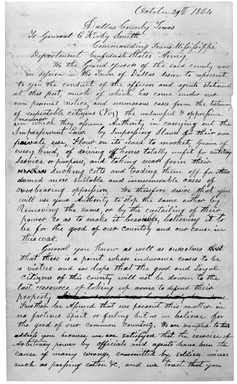 Carta do Grande Júri, 1864 de American School
