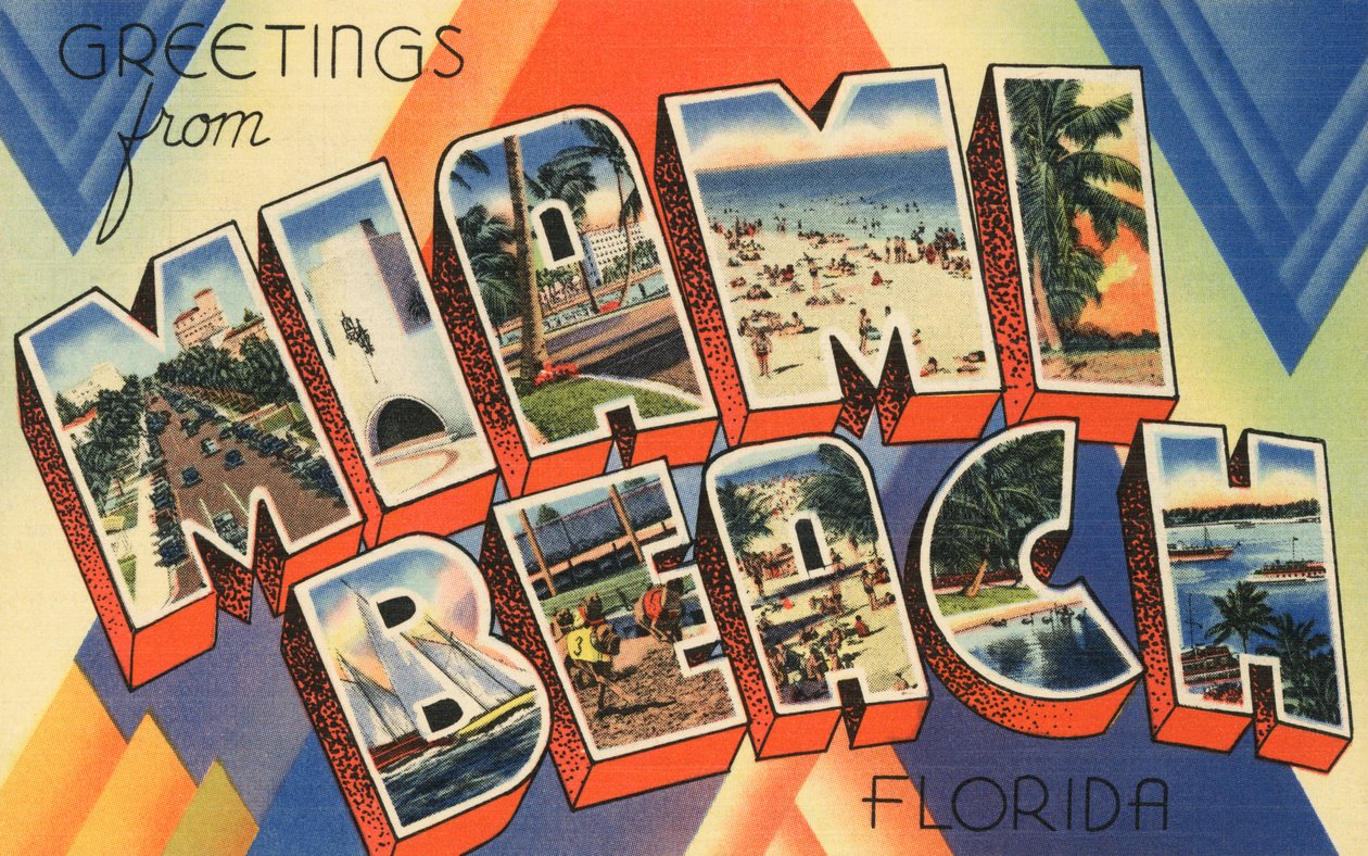 Saudações de Miami Beach, Florida de American School