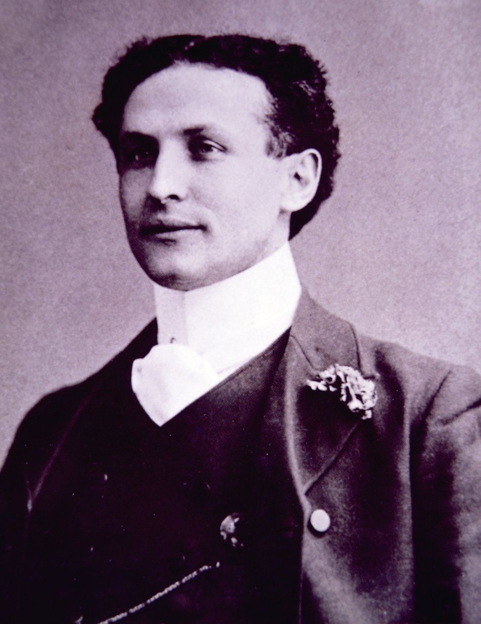 Harry Houdini (foto a p/b) de American School