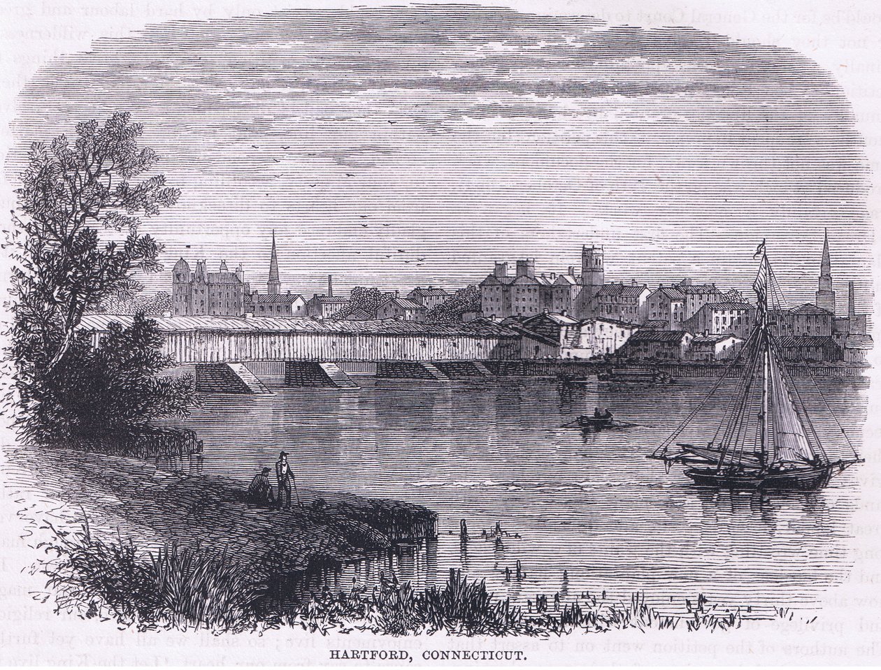 Hartford, Connecticut (1664), ilustração de Cassell